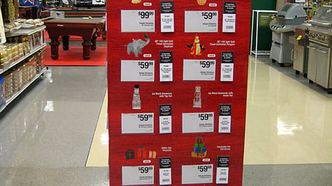 Sears Holiday Decoration Standee