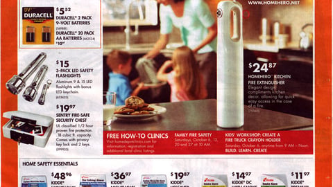 Home Depot Fire Safety Feature