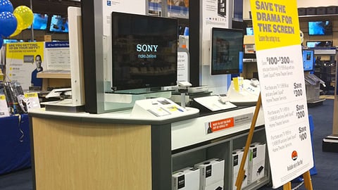 Best Buy Google TV Display