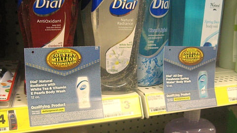 Dollar General Dial 'Country Million' Shelf Signs