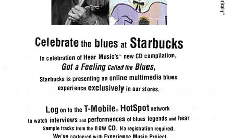 Starbucks Blues Promotion