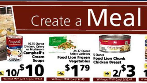 Food Lion 'Create a Meal' Feature