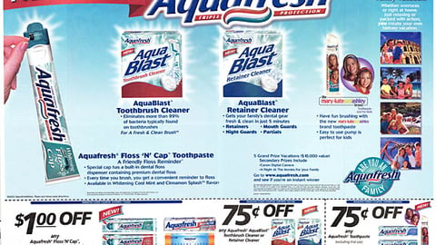 Aquafresh Sweeps FSI 