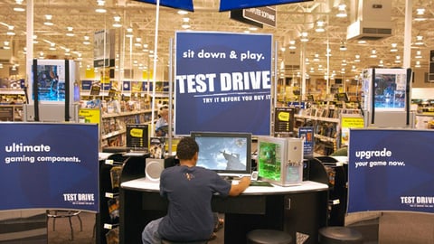 Best Buy Test Drive Station