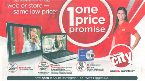Circuit City 'One Price Promise' Circular Cover