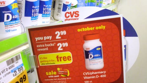 CVS Private-Label Extra Bucks Shelf Sign