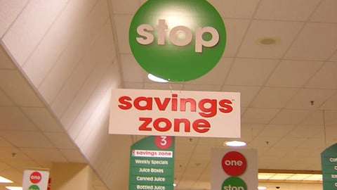 Stop & Shop Savings Zone Aisle