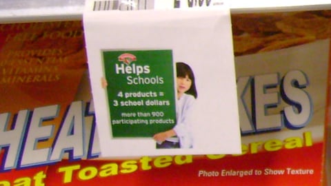 Hannaford 'Helps Schools' Shelf Tag