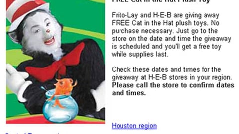 HEB/Frito-Lay 'Cat in the Hat' Promotion