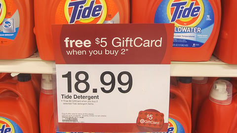 Target Tide Incentive Price Label
