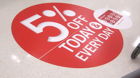 Target REDcard Floor Cling