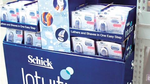 Schick Intuition Pallet Display