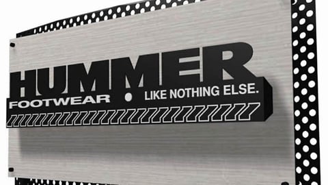 Hummer Footwear Sign