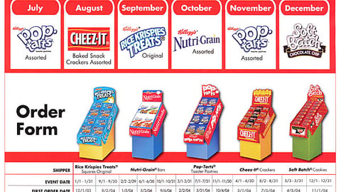 Kellogg's 2004 Shipper Schedule