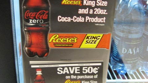 Coke/Reese's Cooler Cling