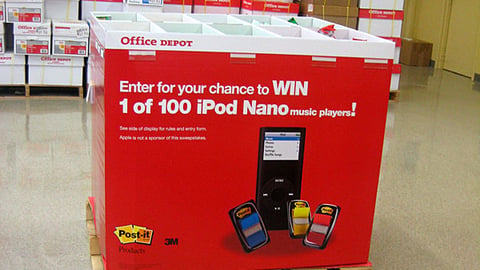 3M/Office Depot Sweeps Dump Bin