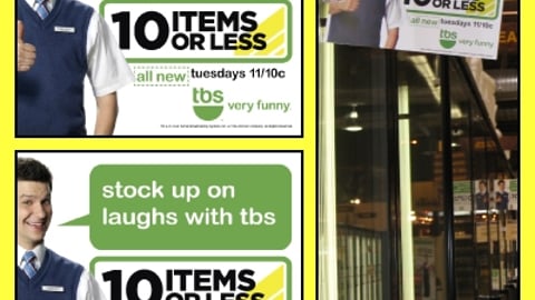 '10 Items or Less' Shelf Talker