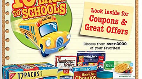 Dominick's '10% Goes Back to Schools' Circular Cover