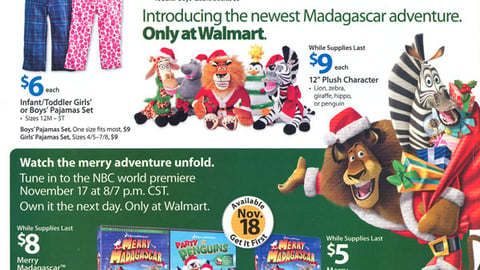 Walmart 'Merry Madagascar' Feature
