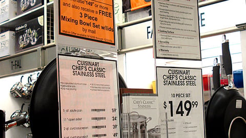 Bed Bath & Beyond Cuisinart Signs