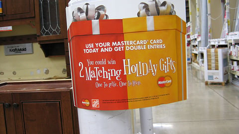 The Home Depot MasterCard Sweeps Pole Sign