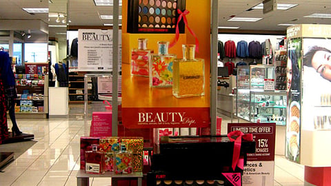 Kohl's Flirt! Cosmetics Holiday Table Display