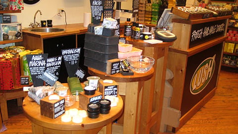 Lush Checkout Area