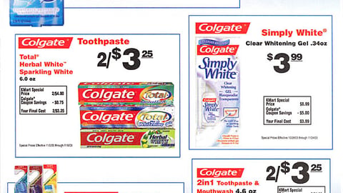 Colgate/Kmart Co-Equity FSI