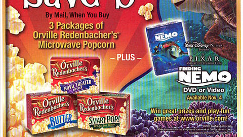 Orville Redenbacher's 'Finding Nemo' FSI