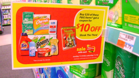 CVS/P&G 'Shrek the Third' Shelf Sign