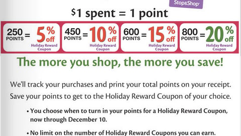 Stop & Shop 'Holiday Rewards' Circular Wrap
