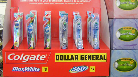 Colgate Dollar General Toothbrush Shelf Tray
