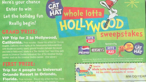 Rite Aid 'Cat in the Hat' Sweepstakes