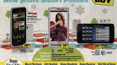 Best Buy 'White Smart Phones' Circular Cover