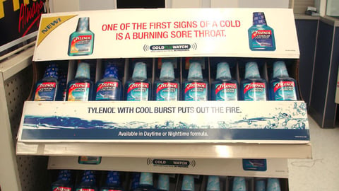 Tylenol Sore Throat Shelf Tray