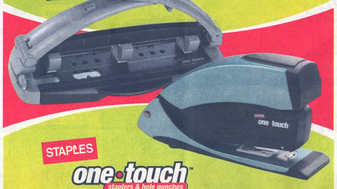 Staples One Touch Feature