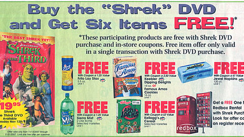 Jewel-Osco 'Shrek' DVD Incentive Feature