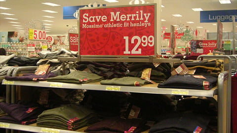 Target Mossimo 'Save Merrily' Display Topper