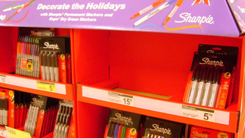 Sharpie/Office Depot Holiday Pallet Display