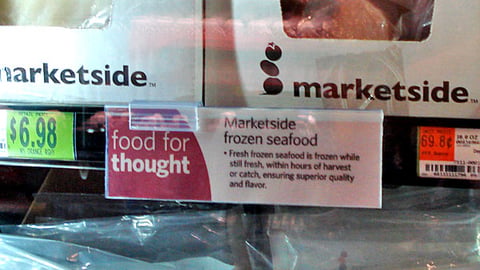 Marketside 'Food for Thought' Shelf Tag