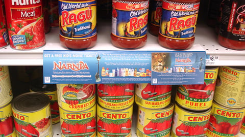 Unilever 'The Chronicles of Narnia' Shelf Sign