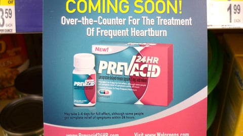 Prevacid 'Coming Soon' Shelf Dangler