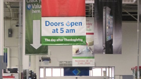 Sam's Club Ceiling Banners
