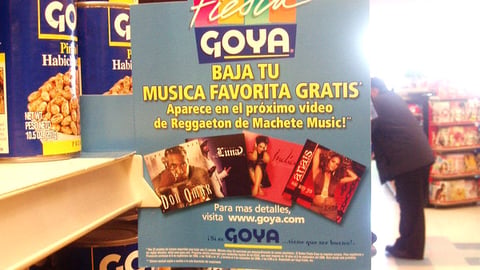 Goya Sweeps Shelf Tag