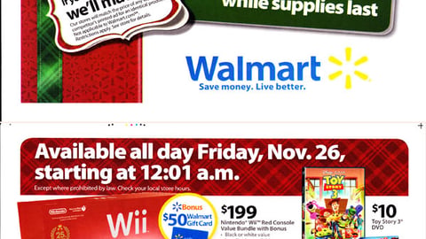 Walmart Black Friday One-Sheet