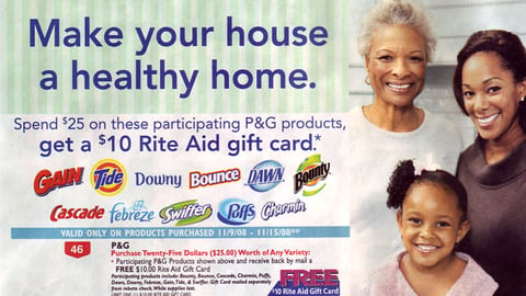 Rite Aid P&G Gift Card Feature