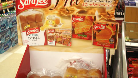 Sara Lee Dinner Rolls Shipper