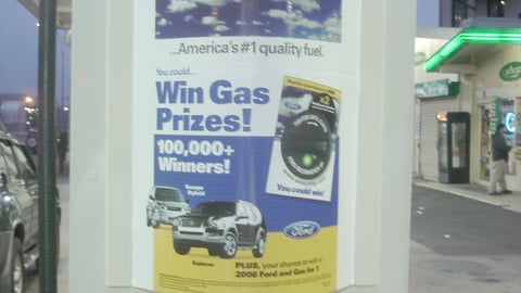 BP/Ford Sweepstakes Sign