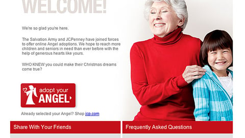 JCPenney 'Angel Giving Tree' Home Page