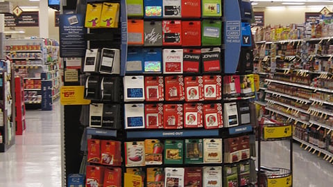 Dominick's Gift Card Endcap Display